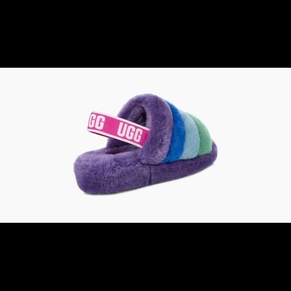 Ugg Pride Fluff Yeah Wedge Slide with Elasticated Strap - Picture 12 of 16